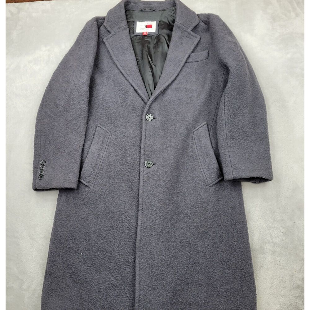 Tommy Hilfiger Coat Mens Large Lewis Hamilton Long Overcoat Wool Jacket Loyalty